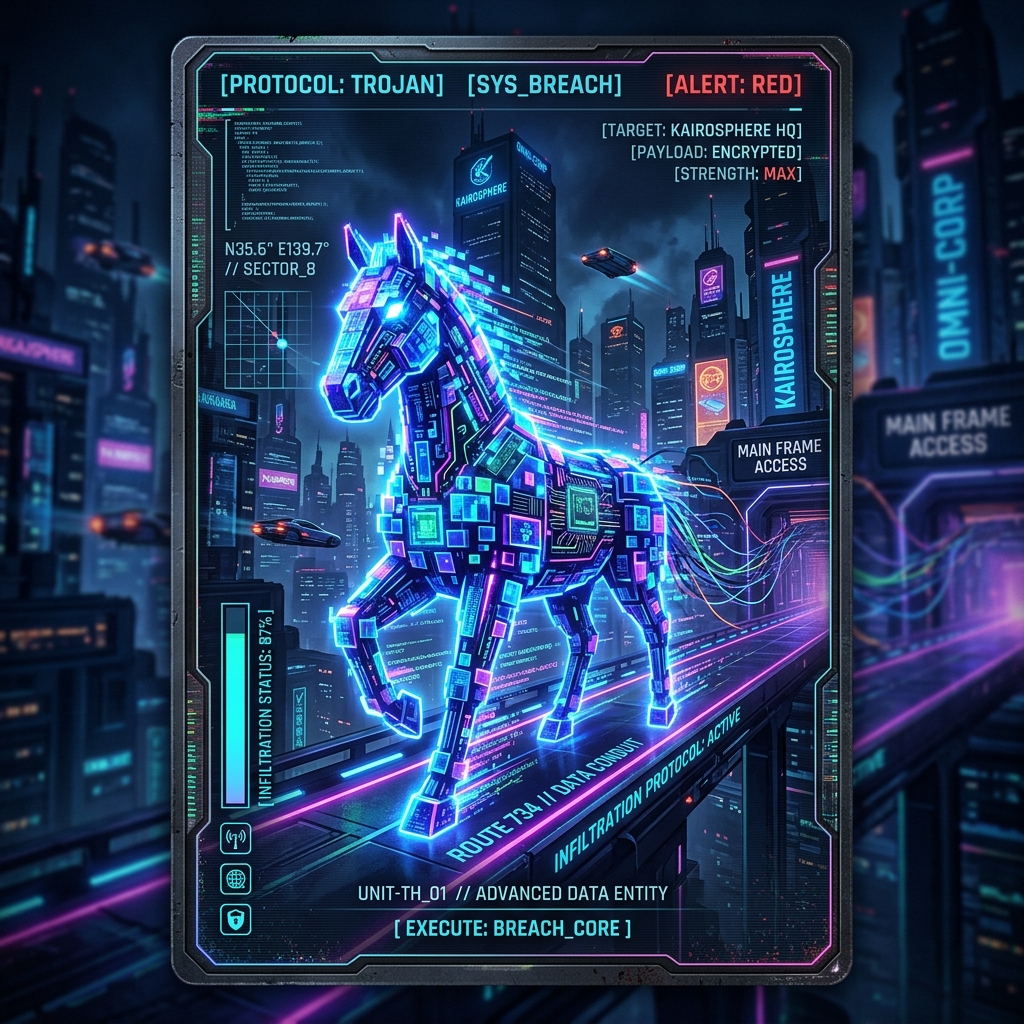 Cyberpunk Card Trojan